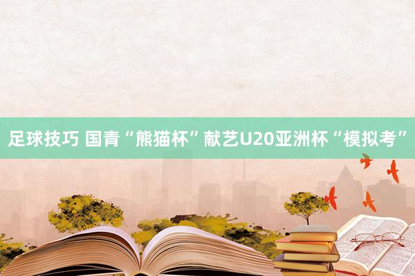 足球技巧 国青“熊猫杯”献艺U20亚洲杯“模拟考”